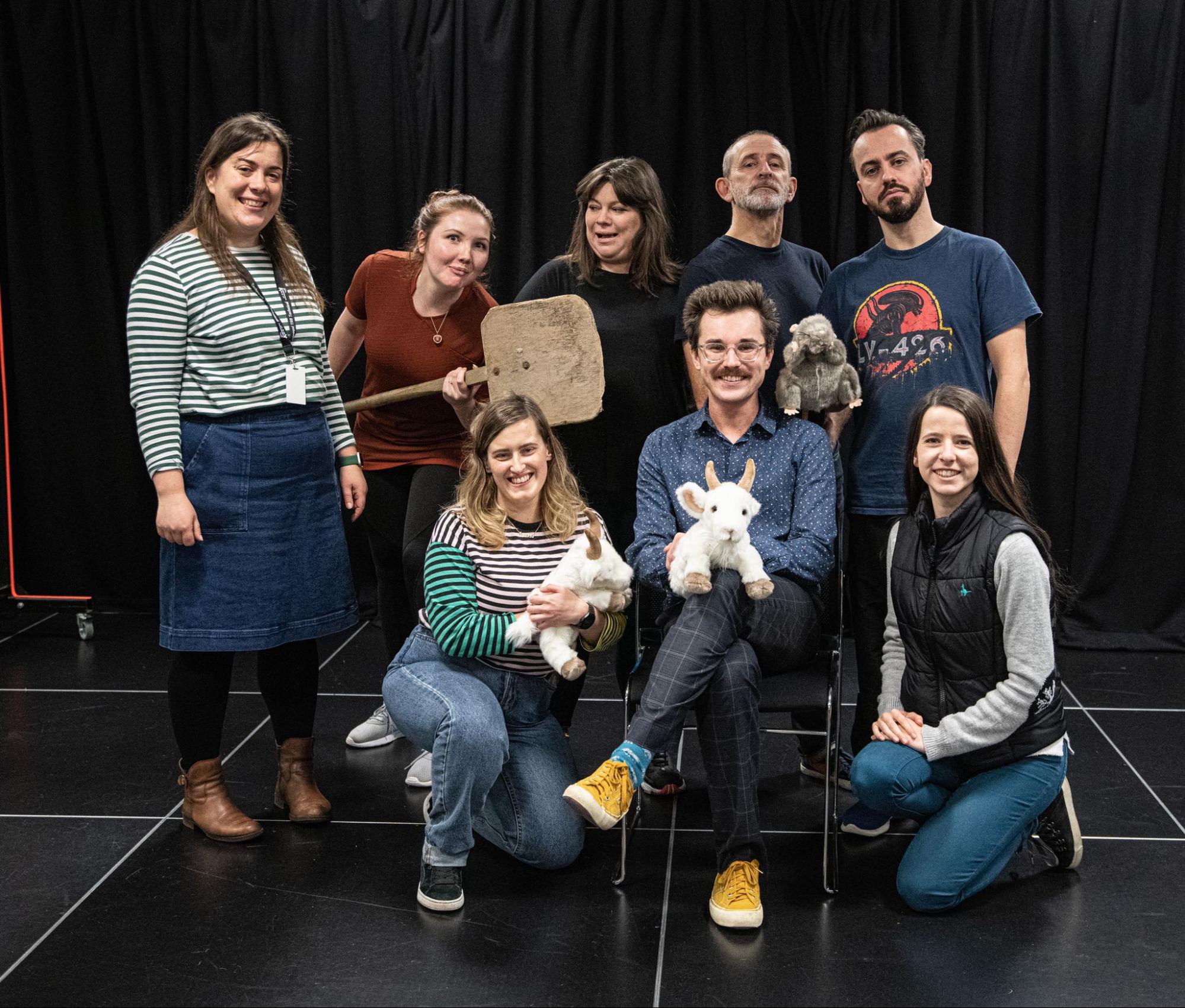 Production photography of Golygfeydd O'r Pla Du, Theatrau Sir Gâr 2023